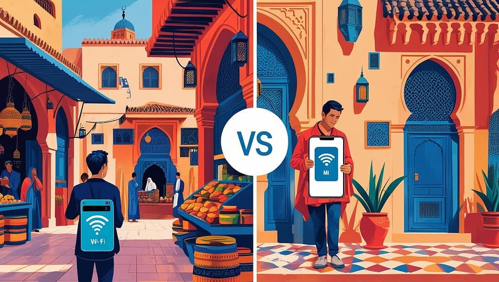Pocket Wi‑Fi vs eSIM in Morocco